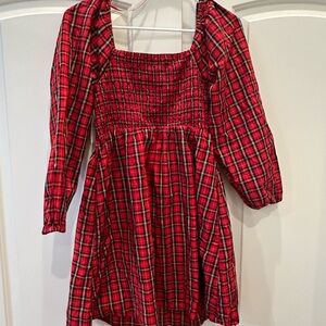 NWT Christmas Plaid Old Navy Dress. Size S